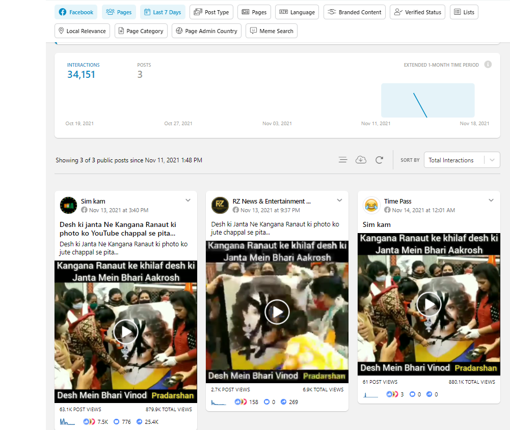 ਬਾਲੀਵੁੱਡ ਅਦਾਕਾਰਾ Kangana Ranaut ਦੇ ਪੋਸਟਰਾਂ ਤੇ ਮਲੀ ਗਈ ਕਾਲਿਖ