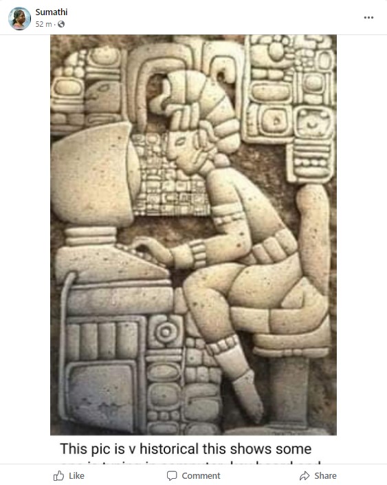 Man using computer