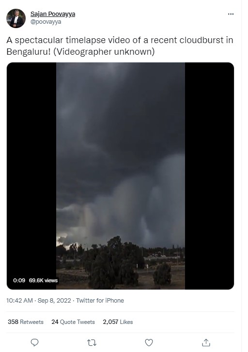 Cloudburst In Bengaluru