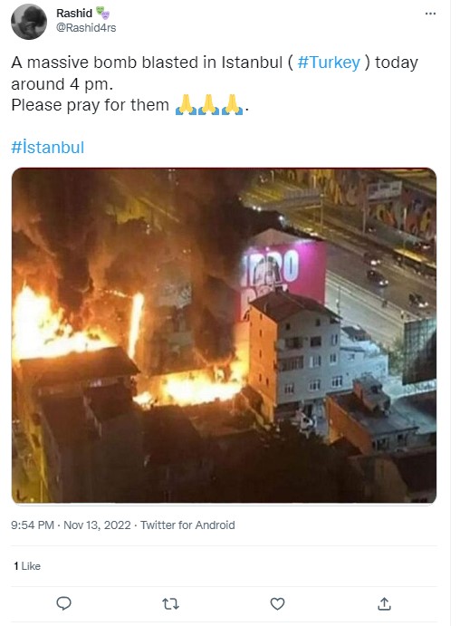 Blast in Istanbul