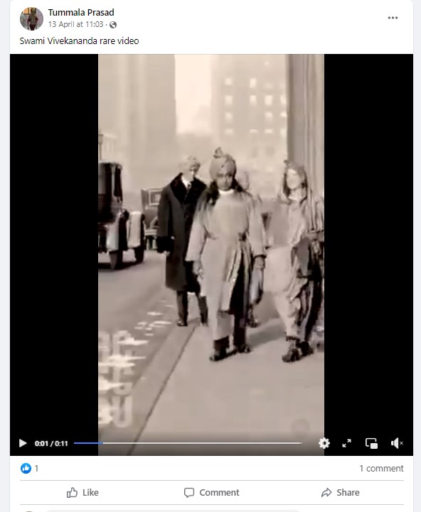 Rare Video Of Swami Vivekananda?