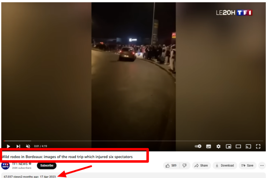 फ्रान्समधील दंगलीच्या पार्श्वभूमीवर, जुने आणि संबंध नसलेले व्हिडिओ सोशल मीडियावर व्हायरल