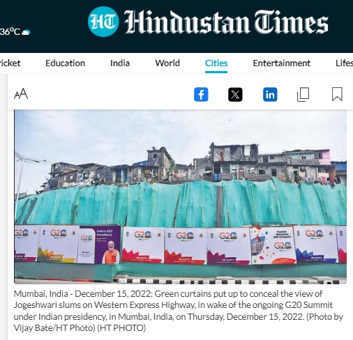 नवी दिल्लीत G20 शिखर परिषदेपूर्वी मुंबईतील जुना फोटो झालाय व्हायरल