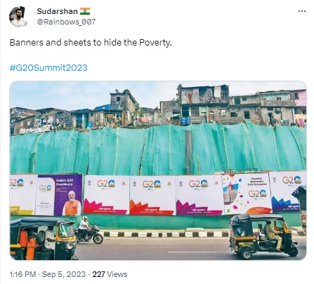 नवी दिल्लीत G20 शिखर परिषदेपूर्वी मुंबईतील जुना फोटो झालाय व्हायरल