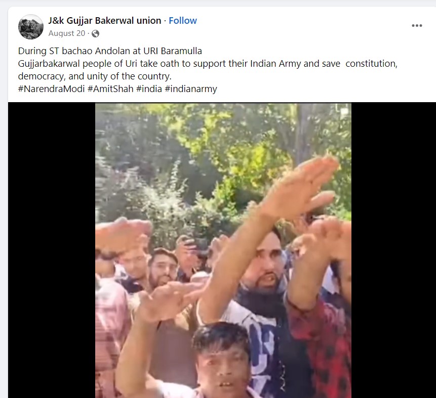 J&k Gujjar Bakerwal union's Post