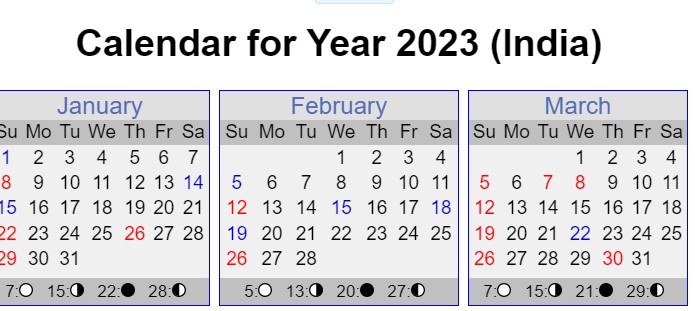 2023 Calendar