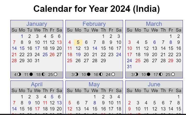 Calendar 2024