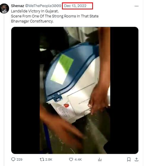 வாக்குப்பதிவு இயந்திரங்களில் மோசடி செய்யப்படுவதாக பரவும் வீடியோத்தகவல்