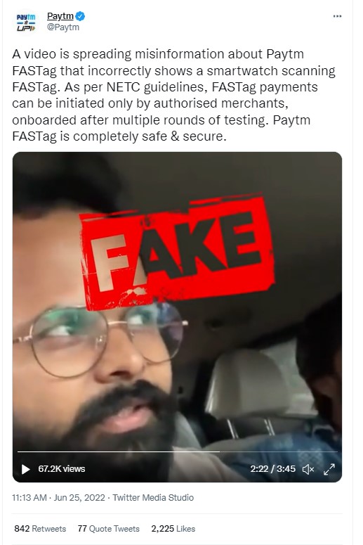 Fact Check: ‘FASTag Scam’ दर्शविणारा व्हिडीओ स्क्रिप्टेड आहे, अथोराइज नसलेल्या डिव्हाइसमधून आर्थिक व्यवहार होत नसल्याचे NETC चे स्पष्टीकरण 
