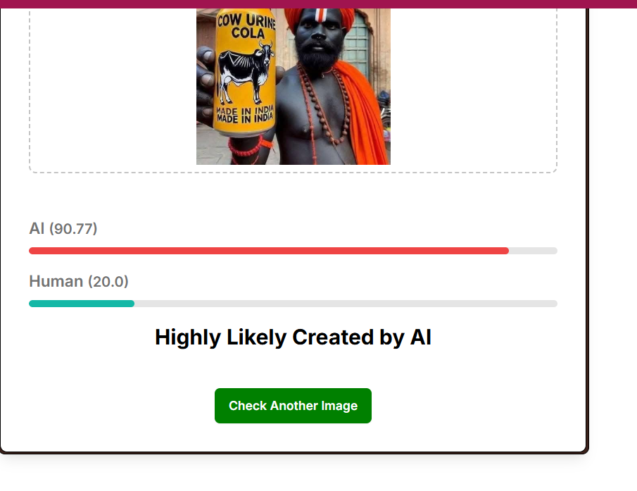 Courtesy:AI Image Detector  