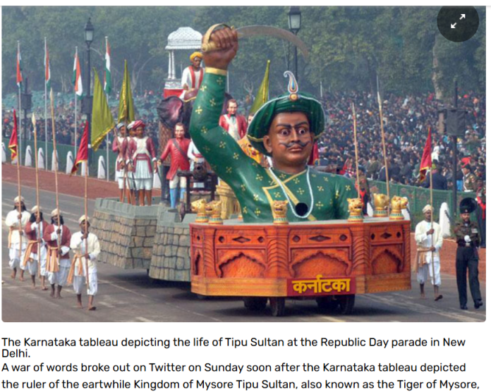 Fact Check: ಈ ಗಣರಾಜ್ಯೋತ್ಸವದಲ್ಲಿ ಕರ್ನಾಟಕ ಟಿಪ್ಪು ಟ್ಯಾಬ್ಲೋ ಪ್ರದರ್ಶಸಿದೆ ಎನ್ನುವುದು ಸುಳ್ಳು!
