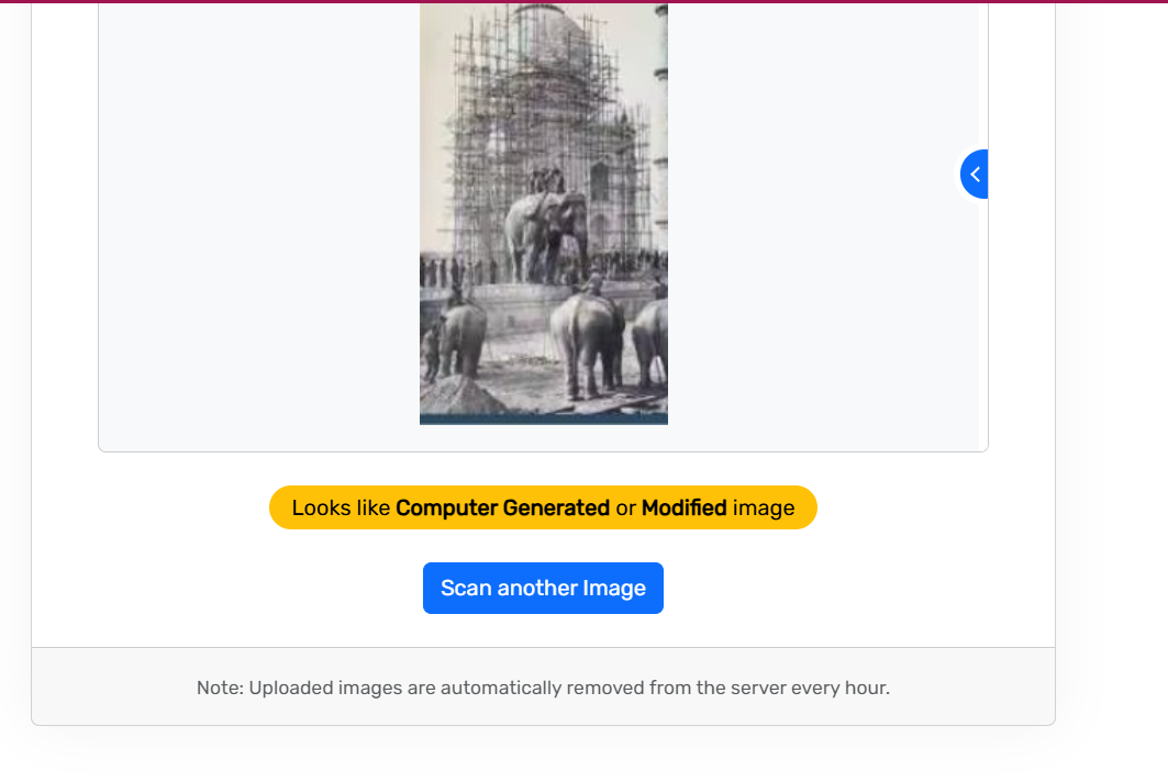 Courtesy: .fakeimagedetector