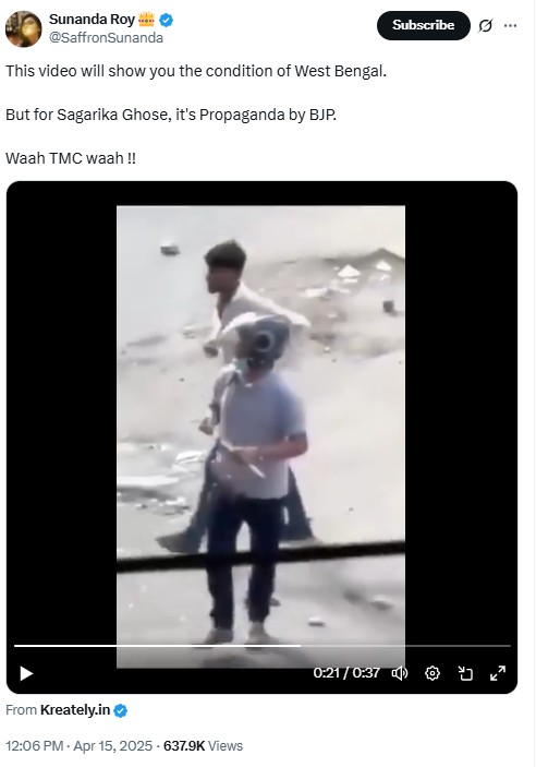 West Bengal Violence: Viral Video Of Man Wielding A Gun Is From Bangladesh