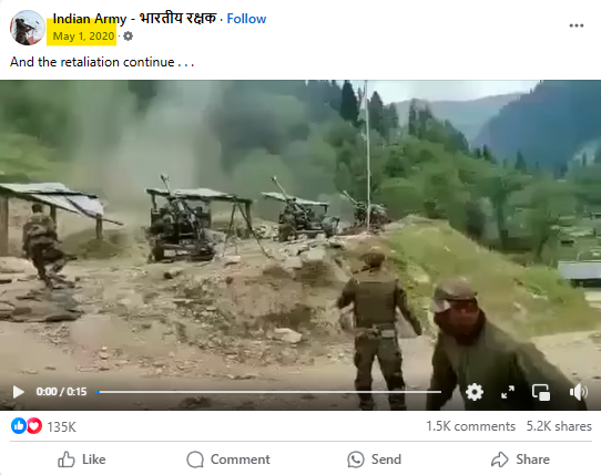 یہ ویڈیو پہلگام میں دہشت گردانہ حملے کے بعد تتاپانی سیکٹر  میں بھارت اور پاکستان کے درمیان لائن آف کنٹرول (ایل او سی) پر شدید گولہ باری کی ہے۔

