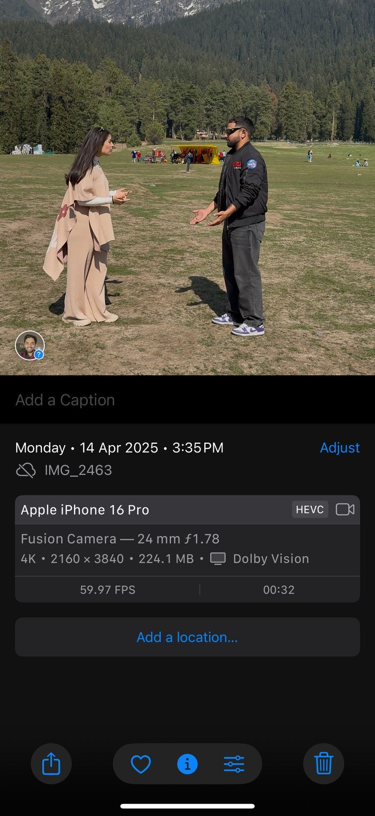 பஹல்காம் தாக்குதலில் கொல்லப்பட்ட கப்பற்படை அதிகாரி வினய் நர்வாலின் கடைசி வீடியோ.