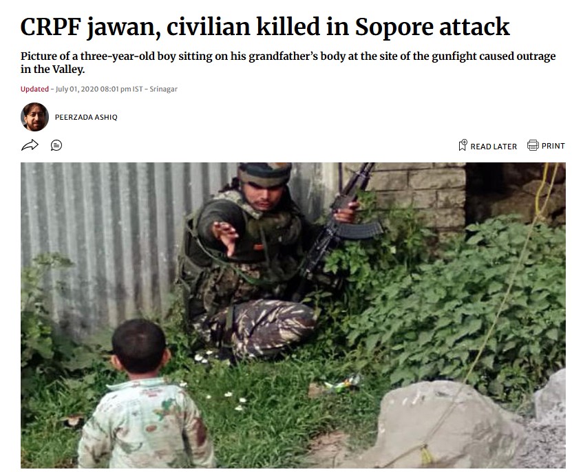 Screengrab from The Hindu website