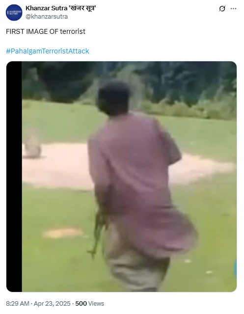 Major News Outlets Misreport Old Image As First Photo Of Terrorist Involved In Pahalgam Attack