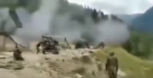 दहशतवादी हल्ल्यानंतर नियंत्रण रेषेवर भारत-पाकिस्तान गोळीबाराचा असे सांगत २०२० चा व्हिडिओ व्हायरल