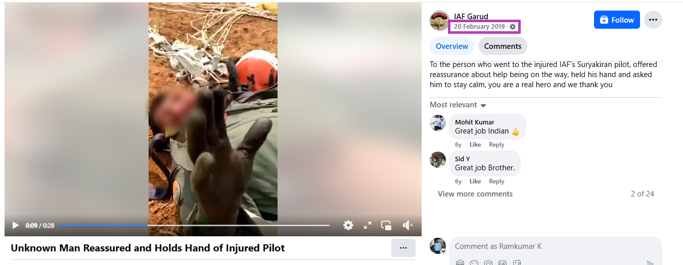 இந்திய ராணுவ வீரருக்கு பாகிஸ்தானியர்கள் உதவினர்.