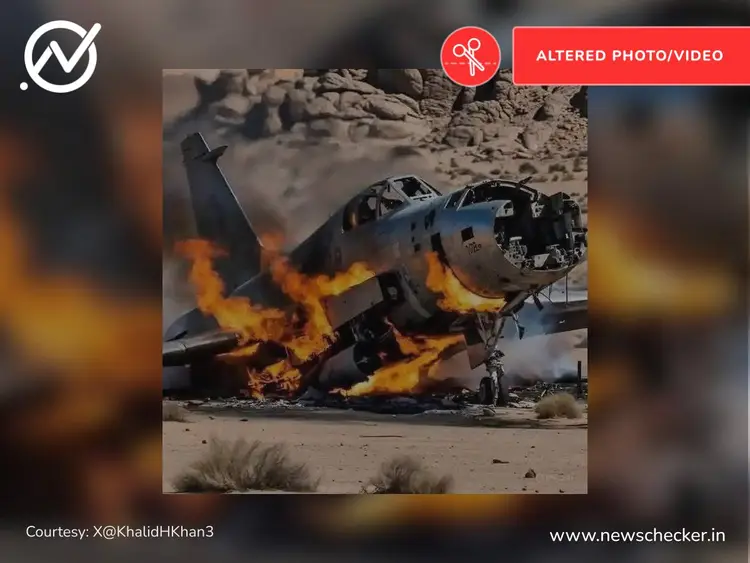 Fact Check: Viral Image Claiming To Show IAF Rafale Jet Shot Down By ...