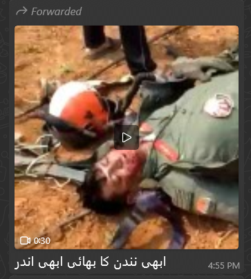 بھارت کے زخمی پائلٹ کو پاکستان نے گرفتار کرلیا ہے۔