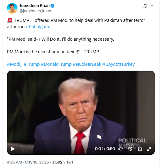 Pahalgam Terror Attack: Did Donald Trump Say PM Modi Declined His Help In Dealing With Pak?