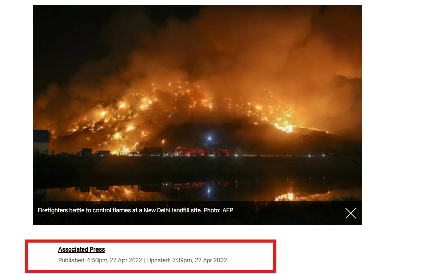 Fire Erupts In Amritsar After Pak Army Attack? No, Old Photo Viral With False Claim