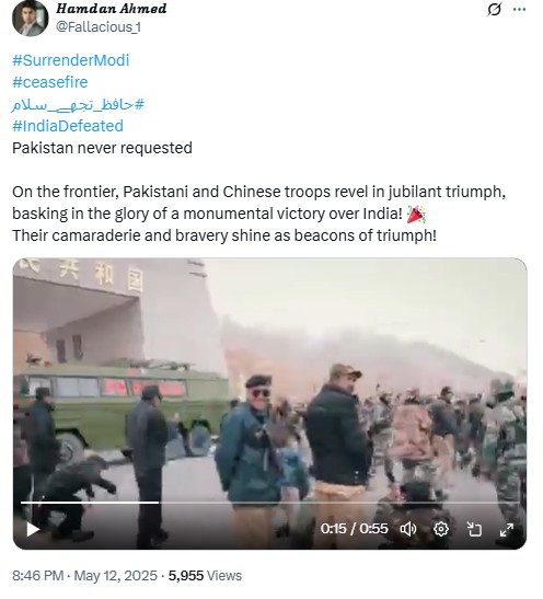 Pakistan And Chinese Troops Celebrate ‘Victory Over India’? Here’s The Truth Behind Viral Clip
