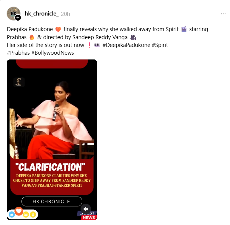 Did Deepika Padukone Confirm That She Left ‘Spirit’ Due To Pay Disparity? Here’s The Truth Behind Viral Clip