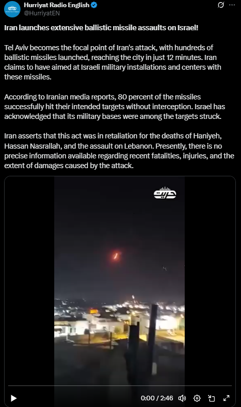 ಪಾಕಿಸ್ತಾನ ಮೇಲೆ ಭಾರತದ ಕ್ಷಿಪಣಿ ದಾಳಿ ಎಂದ ಈ ವೀಡಿಯೋ ಇಸ್ರೇಲ್ ವಿರುದ್ಧ ಇರಾನ್ ದಾಳಿಯದ್ದು!