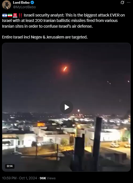 ಪಾಕಿಸ್ತಾನ ಮೇಲೆ ಭಾರತದ ಕ್ಷಿಪಣಿ ದಾಳಿ ಎಂದ ಈ ವೀಡಿಯೋ ಇಸ್ರೇಲ್ ವಿರುದ್ಧ ಇರಾನ್ ದಾಳಿಯದ್ದು!