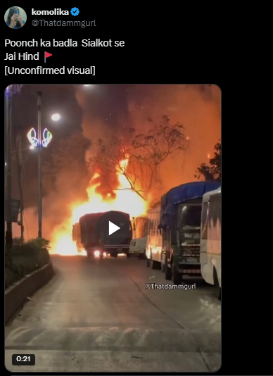 ಸಿಯಾಲ್ ಕೋಟ್ ಮೇಲೆ ಭಾರತದ ಆಪರೇಷನ್ ಸಿಂದೂರ ಕಾರ್ಯಾಚರಣೆ ಎಂದು ಧಾರಾವಿಯ ಸಿಲಿಂಡರ್ ಸ್ಫೋಟದ ವೀಡಿಯೋ ವೈರಲ್