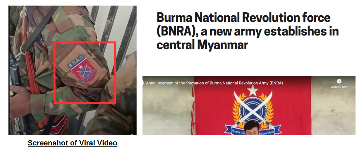 மணிப்பூரில் ஆயுதங்களும், பணங்களும் இந்திய ராணுவத்தால் கைப்பற்றப்பட்டதாக பரவும் வீடியோ.