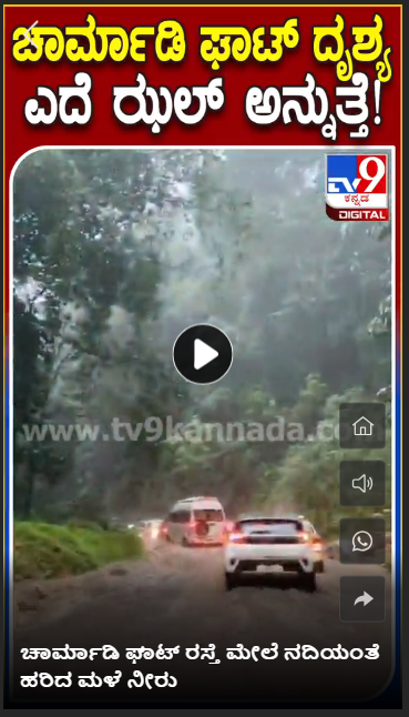 ಚಾರ್ಮಾಡಿ ಘಾಟಿಯಲ್ಲಿ ಪ್ರವಾಹ ಎಂದು ಹಳೆ ವೀಡಿಯೋ ವೈರಲ್