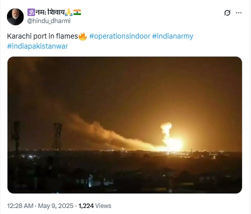 Karachi Port Destroyed In Indian Navy Attack? Social Media Rife With Old, Unrelated Visuals