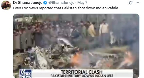 Old News Report Shared To Claim Pak Shot Down Indian Fighter Jets During Recent Standoff