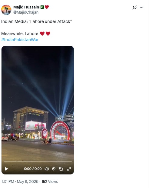 Viral Video Showing Lahore ‘Unscathed By Indian Strikes’ Is Old