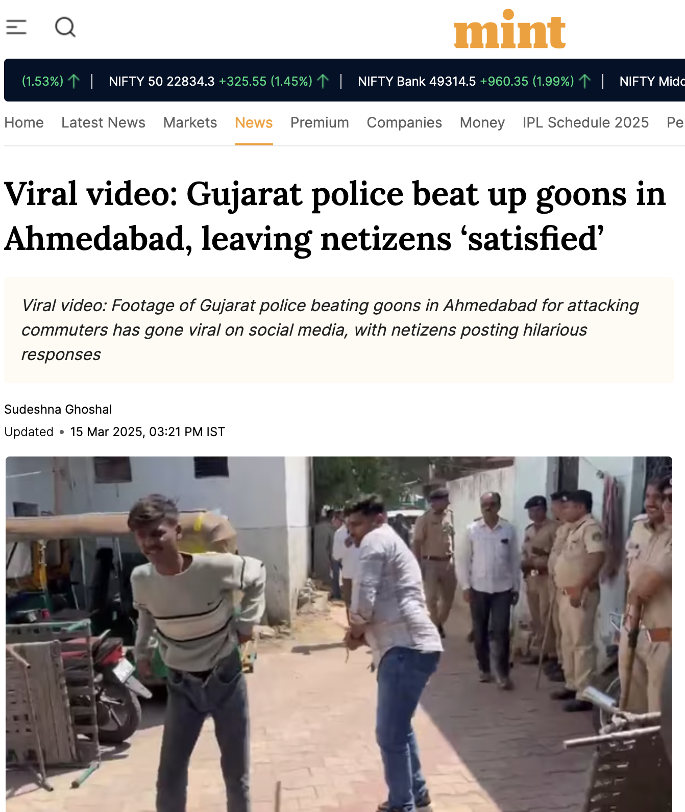 Courtesy – Mint News Website Screengrab