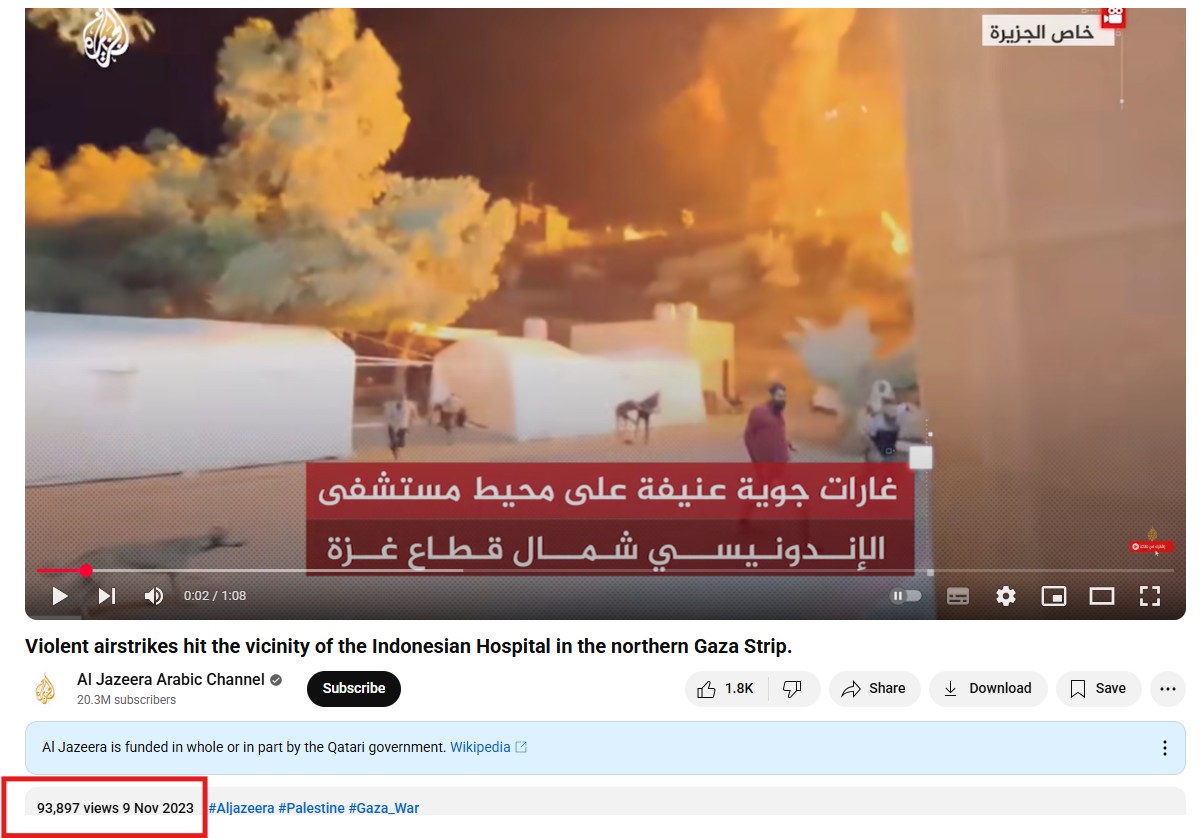 Old Video From Gaza Shared As Indian Army’s Attack On Pakistan’s Sialkot