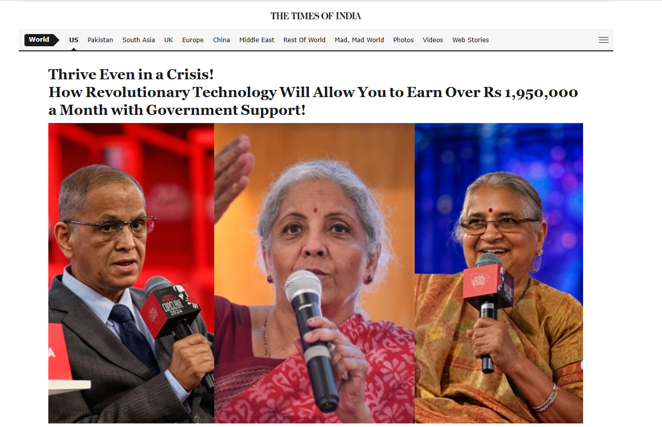 Viral ‘Report’ On ‘Revolutionary’ Investment Platform by Nirmala Sitharaman, Narayana Murthy Is Fake