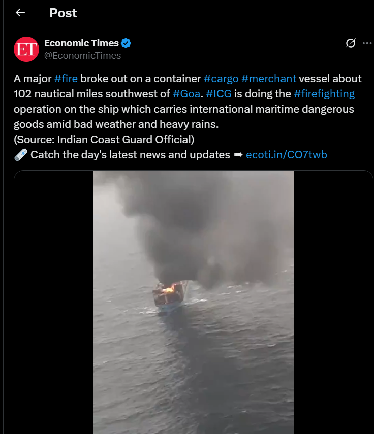 X Post by Economic Times