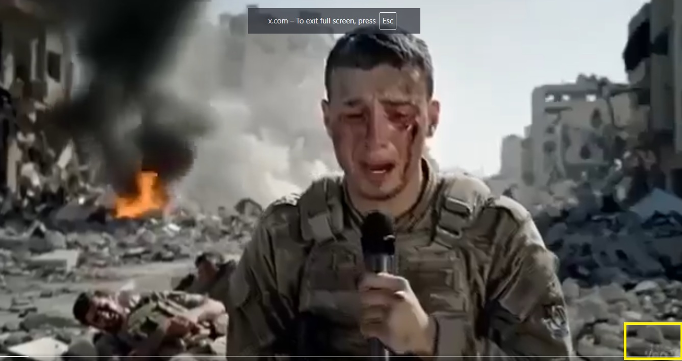 ಇರಾನ್ ಯುದ್ಧ ನಿಲ್ಲಿಸುವಂತೆ ಇಸ್ರೇಲ್ ಸೈನಿಕ ಬೇಡಿದ್ದಾನೆ ಎಂದ ವೀಡಿಯೋ ಎಐ ಕರಾಮತ್ತು!