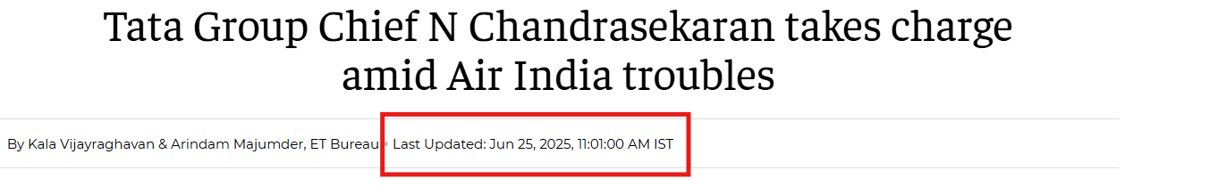 N Chandrasekaran Arrested After Air India Plane Crash In Ahmedabad? No, False Claim Goes Viral