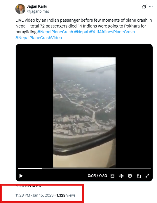 Old Video Showing Passenger Live Streaming From Within An Aircraft Linked To Ahmedabad Plane Crash