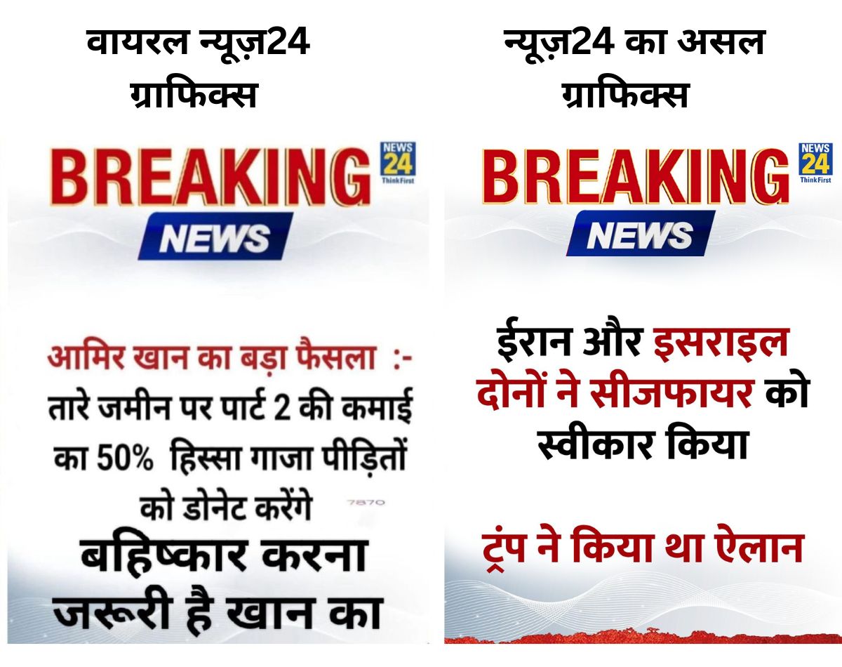 आमिर खानने 'सितारे जमीन पर'च्या कमाईतील अर्धा भाग गाझा पीडितांना देण्याची घोषणा केली आहे?