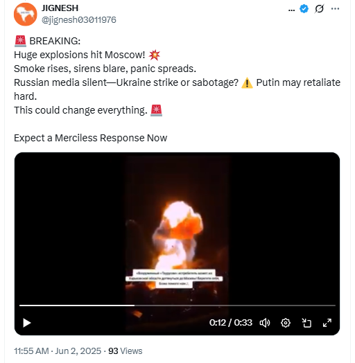 Old Videos From Crimea Shared As Massive Explosions In Moscow