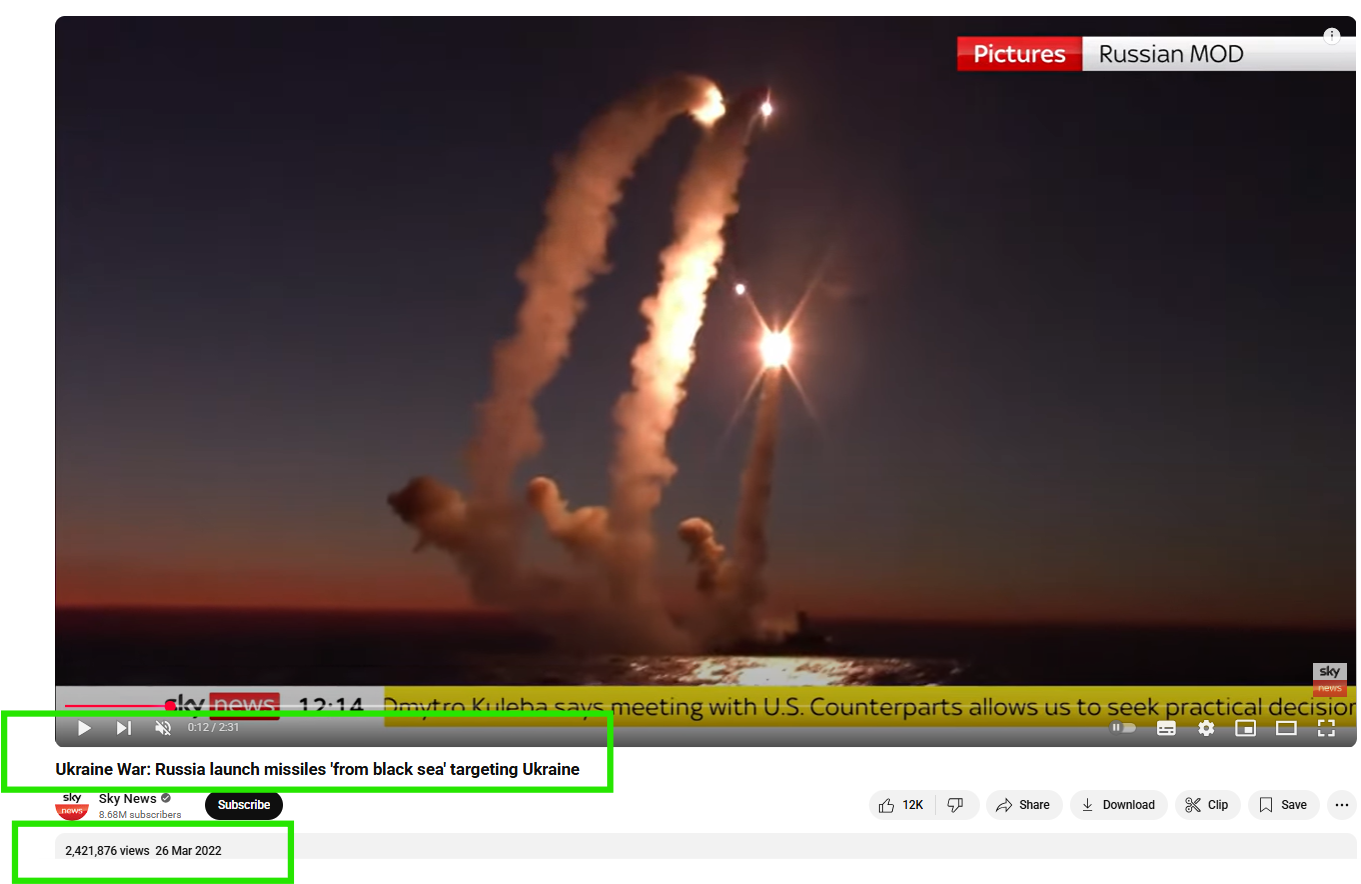 Old, Unrelated Video Shared As Iran’s Submarine Firing Missiles At Israel