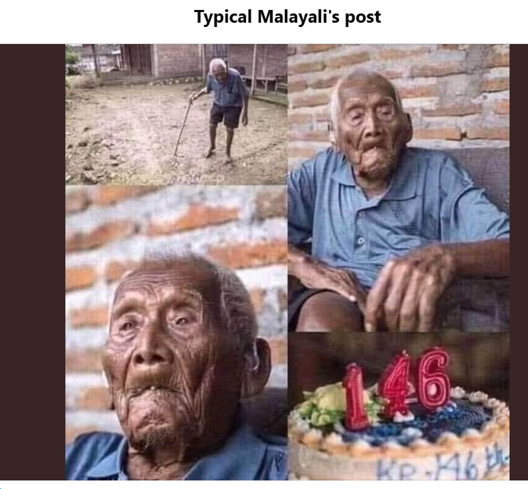 Typical Malayali's post 