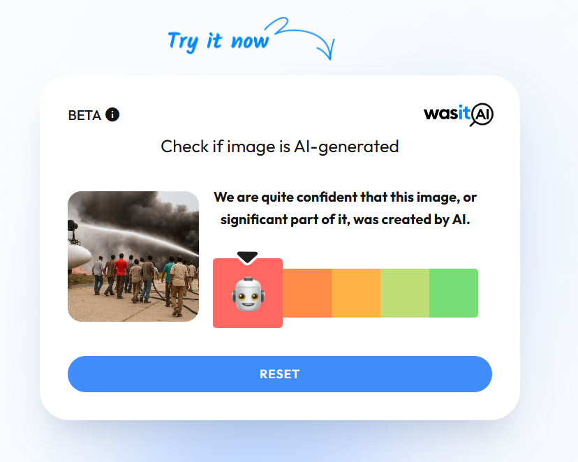 Screengrab from WasItAi website
