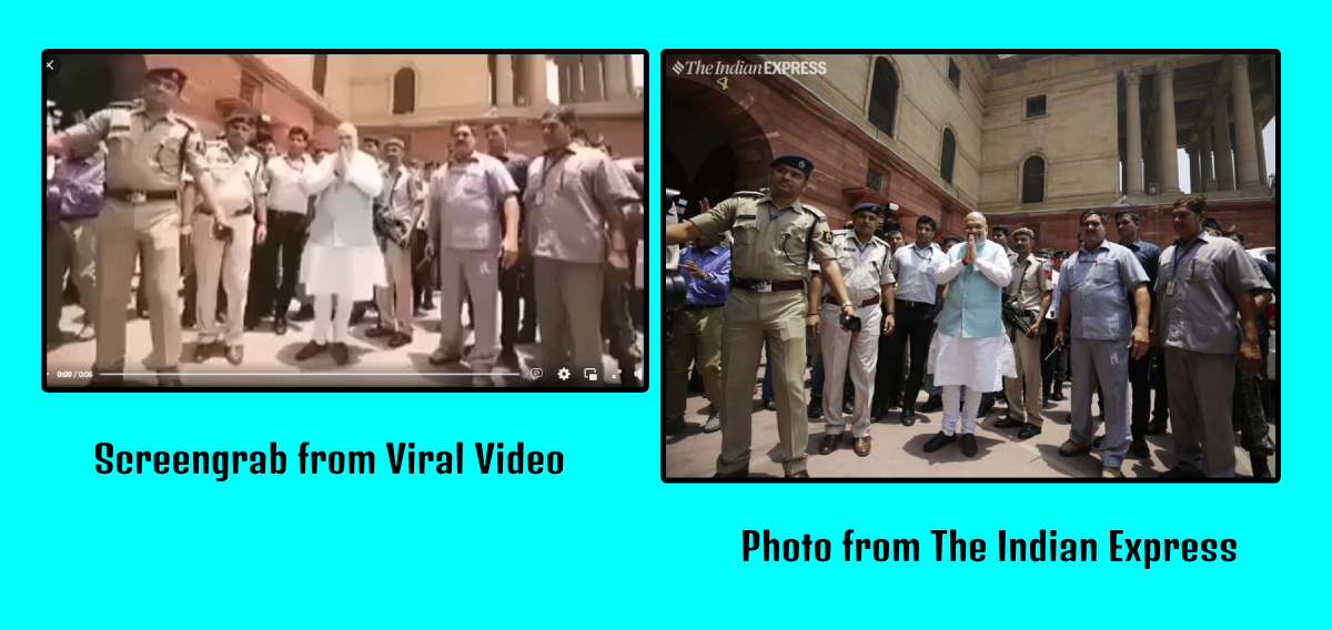 அமித்ஷாவை குரங்கு தாக்கியது.
